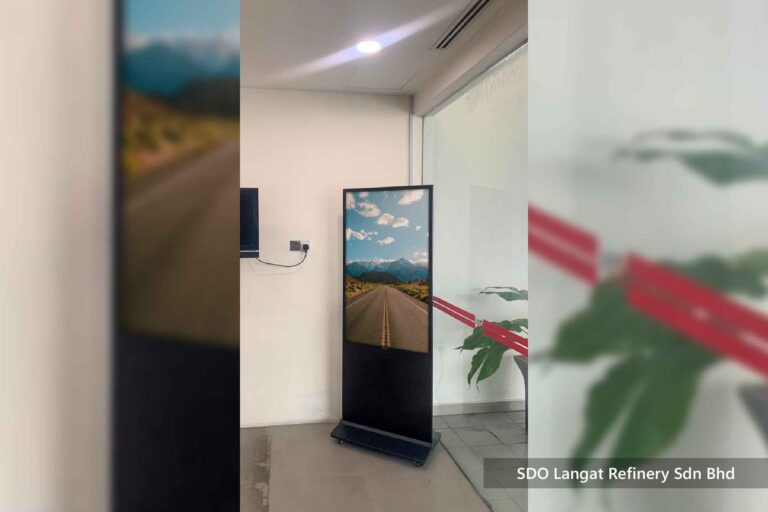 VEXO Digital Kiosk / Standee at Sime Darby Oil Malaysia