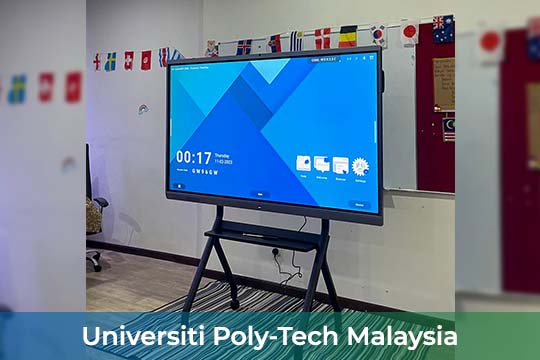 VEXO Smart Interactive Panel at Universiti Poly-Tech Malaysia (UPTM)