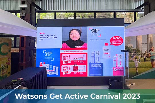 Event / Rental LED Screen at Watsons Get Active Carnival 2023, Sentul Depot