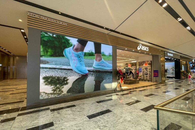 Indoor LED Screen at Asics, The Exchange TRX