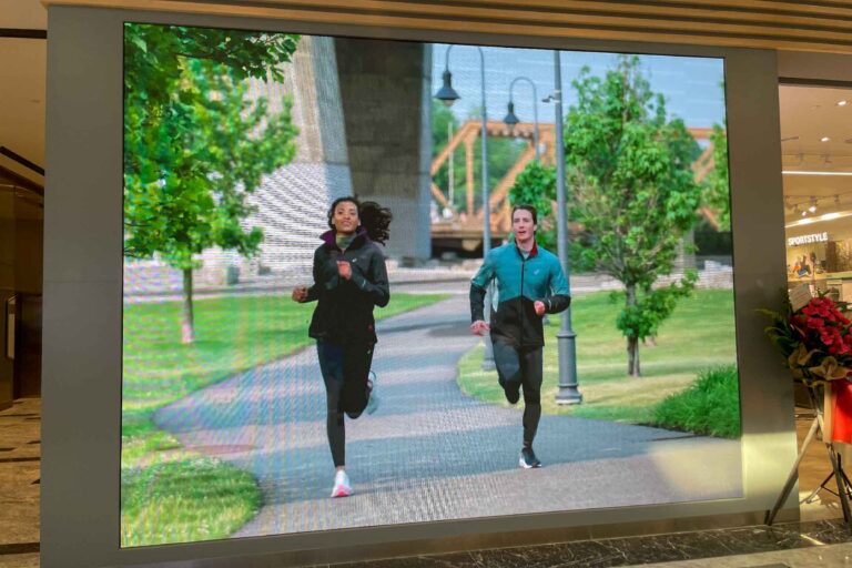 Indoor LED Screen at Asics, The Exchange TRX