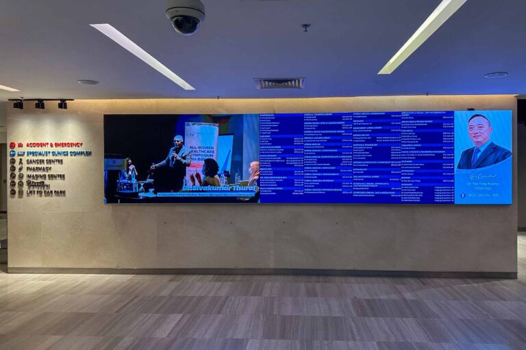 VANTA COB microLED Screen at Gleneagles Hospital Medini Johor