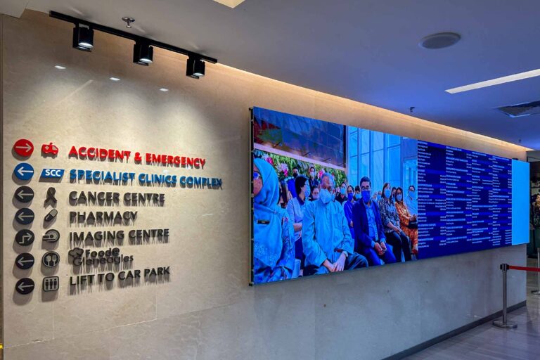 VANTA COB microLED Screen at Gleneagles Hospital Medini Johor