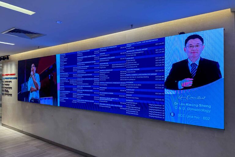 VANTA COB microLED Screen at Gleneagles Hospital Medini Johor
