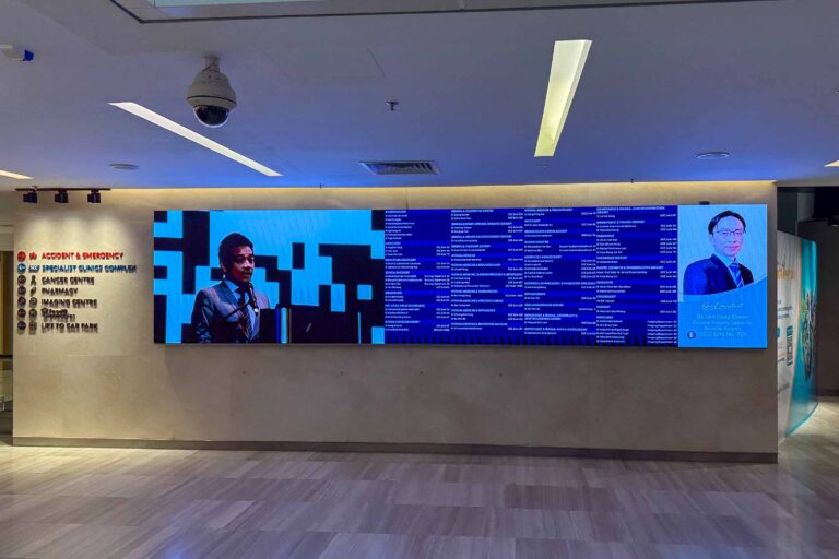 VANTA COB microLED Screen at Gleneagles Hospital Medini Johor