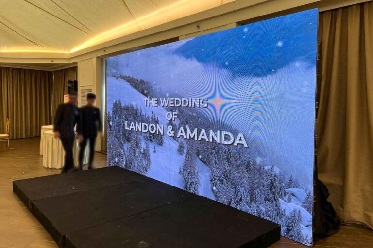 Event / Rental LED Screen at Landon & Amanda wedding, The Majestic Hotel Kuala Lumpur