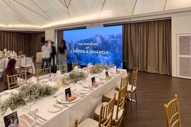 Event / Rental LED Screen at Landon & Amanda wedding, The Majestic Hotel Kuala Lumpur