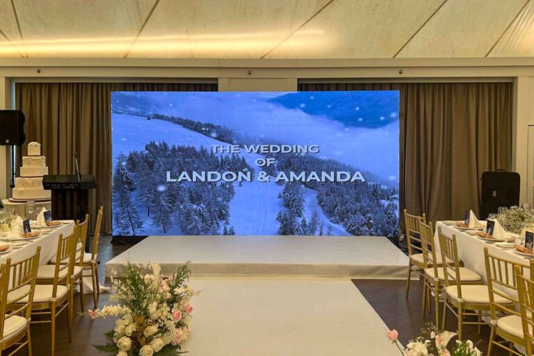 Event / Rental LED Screen at Landon & Amanda wedding, The Majestic Hotel Kuala Lumpur