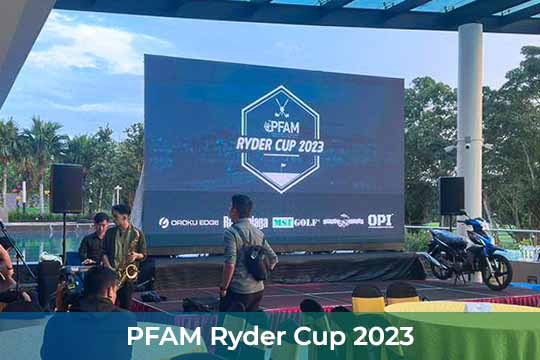 Event / Rental LED Screen at PFAM Ryder Cup 2023, Amverton Cove Golf & Island Resort