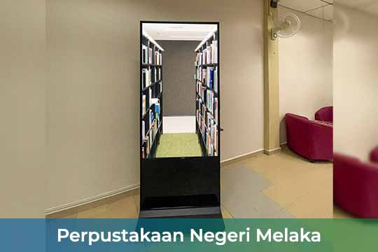 Interactive Touch-screen Kiosk / Standee at Perpustakaan Negeri Melaka