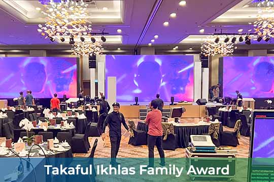 Event / Rental LED Screen at Takaful Ikhlas Family Award, Sama-Sama Hotel, KLIA, Kuala Lumpur