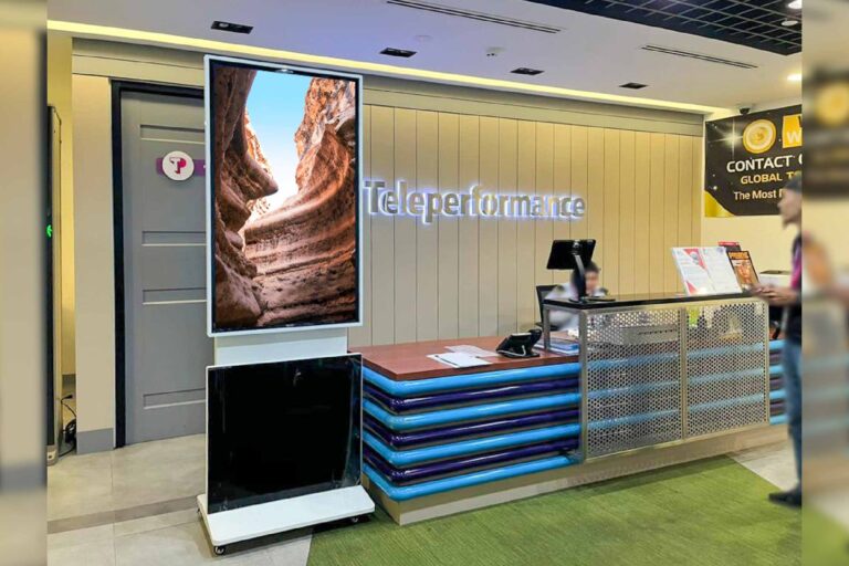 VEXO Rotatable Digital Kiosk at Teleperformance Malaysia, Petaling Jaya and Penang