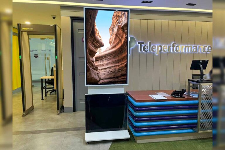 VEXO Rotatable Digital Kiosk at Teleperformance Malaysia, Petaling Jaya and Penang