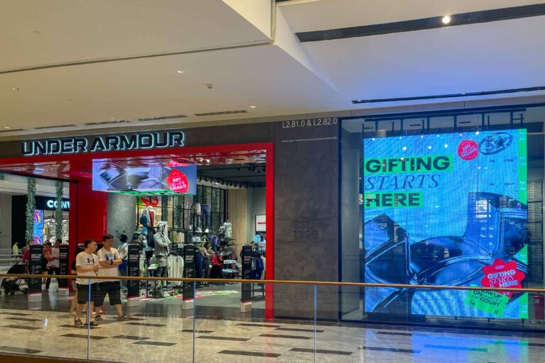 Indoor LED Screen at Under Armour, The Exchange TRX