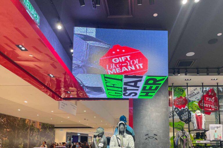 Indoor LED Screen at Under Armour, The Exchange TRX