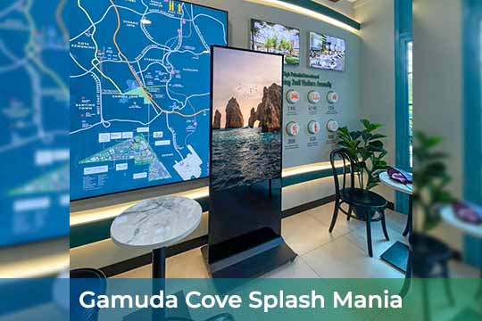 VEXO Digital Kiosk / Standee at Gamuda Cove Splash Mania