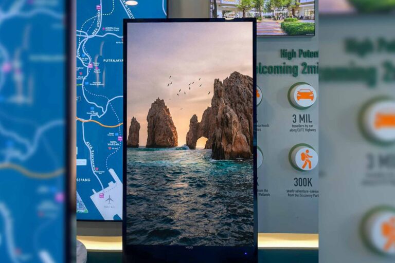 VEXO Digital Kiosk / Standee at Gamuda Cove Splash Mania