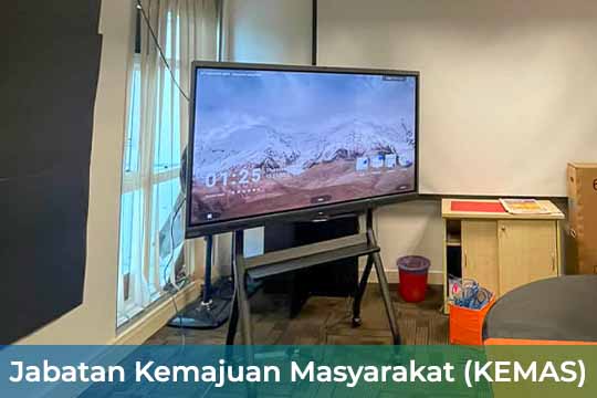 VEXO Smart Interactive Panel at Jabatan Kemajuan Masyarakat (KEMAS)