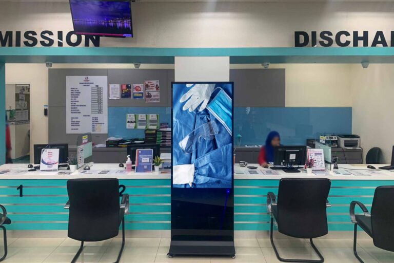 VEXO Digital Kiosk / Standee at KPJ Batu Pahat Specialist Hospital