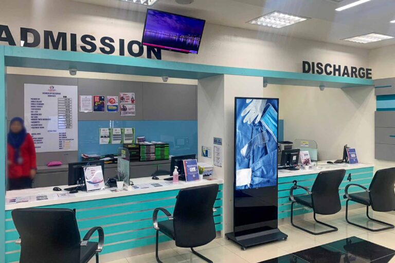 VEXO Digital Kiosk / Standee at KPJ Batu Pahat Specialist Hospital