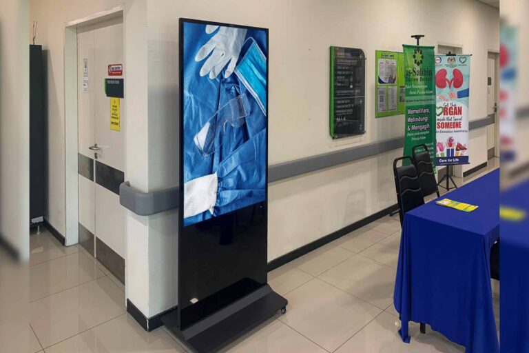 VEXO Digital Kiosk / Standee at KPJ Batu Pahat Specialist Hospital