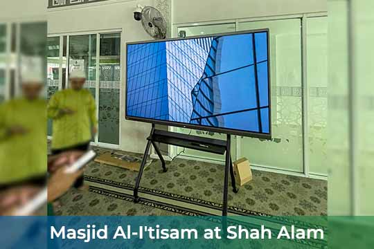 VEXO Smart Interactive Panel at Masjid Al-I'tisam, Shah Alam