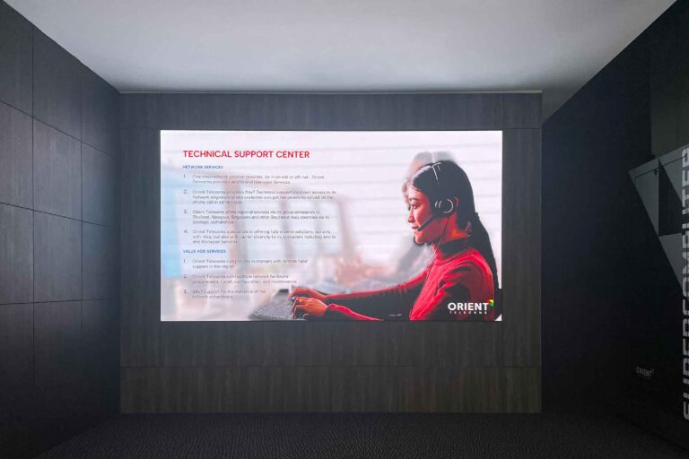 Indoor LED Screen at Orient Telecoms, Skylounge NU Sentral
