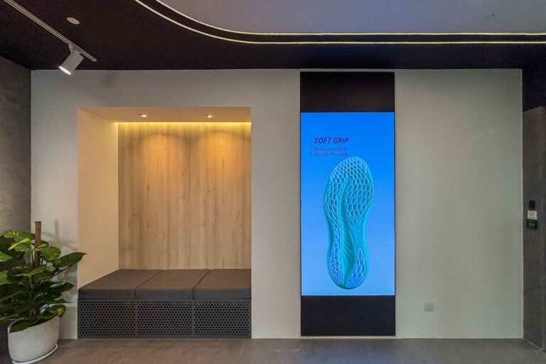 Indoor LED Screen at ASICS HQ at Menara IQ, Kuala Lumpur
