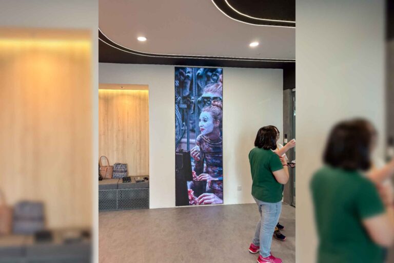Indoor LED Screen at ASICS HQ at Menara IQ, Kuala Lumpur