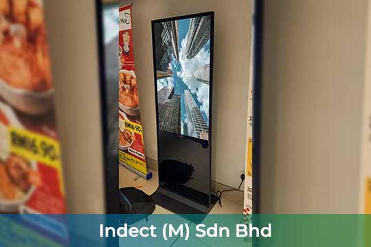 Interactive Touch-screen Kiosk / Standee at Indect (M) Sdn Bhd
