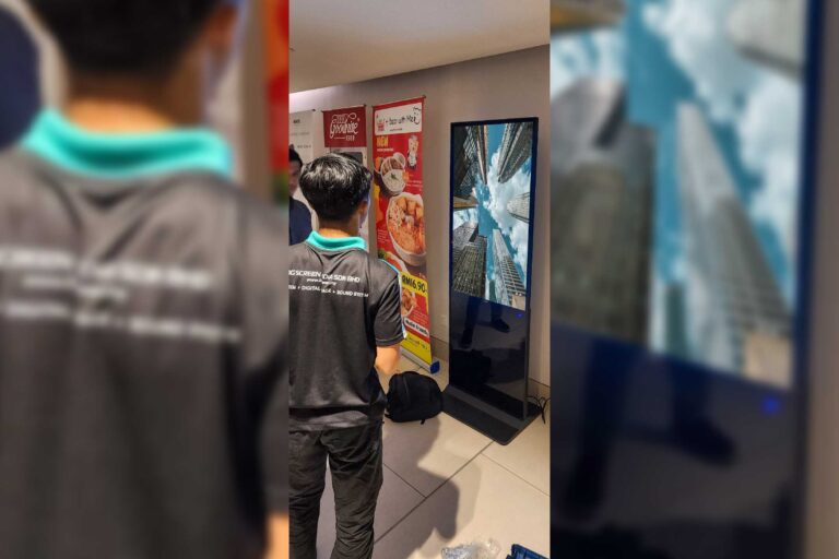 Interactive Touch-screen Kiosk / Standee at Indect (M) Sdn Bhd
