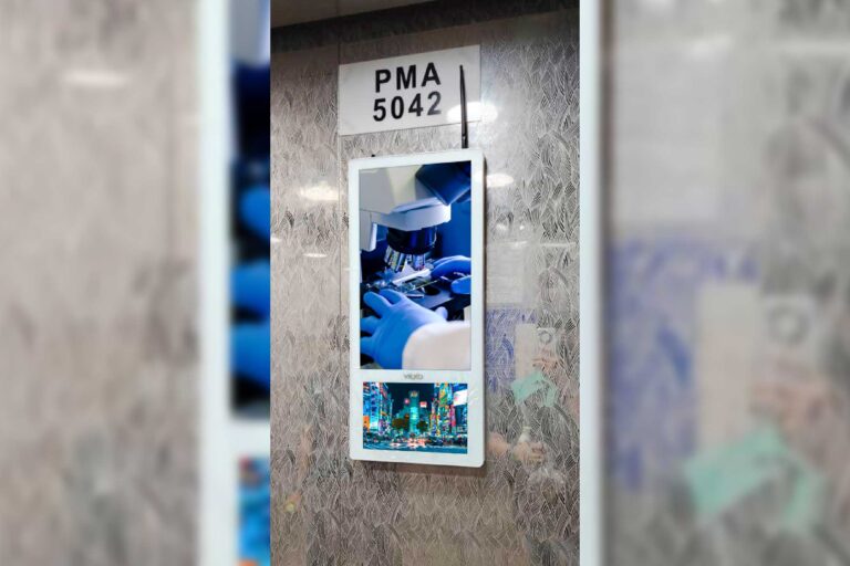 VEXO Dual Screen Lift Signage at KPJ Johor Specialist Hospital