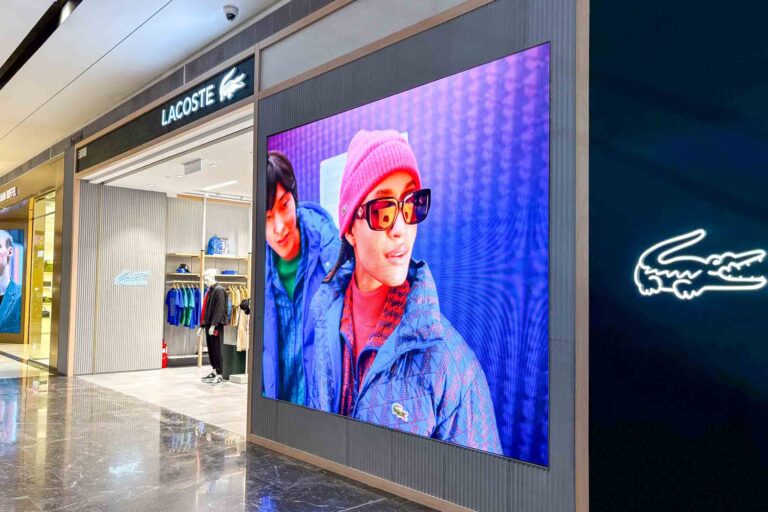 Indoor LED Screen at Lacoste, Pavilion Damansara Heights Mall