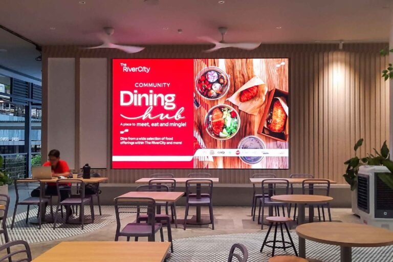 Indoor LED Screen at Rivercity at Kuala Lumpur