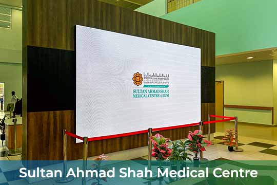Indoor LED Screen at Sultan Ahmad Shah Medical Centre