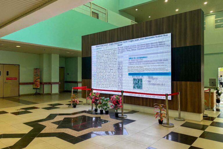 Indoor LED Screen at Sultan Ahmad Shah Medical Centre