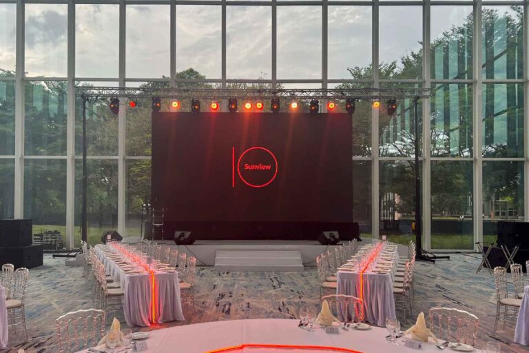 Event / Rental LED Screen at Sunview 10 Anniversary Dinner, Sentul Pavilion