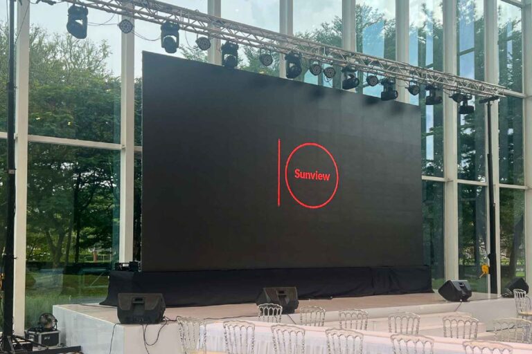 Event / Rental LED Screen at Sunview 10 Anniversary Dinner, Sentul Pavilion