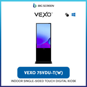 VEXO 75VDU-T(W) - Indoor Single-Sided SMART Touch Digital Kiosk/Standee (Windows)