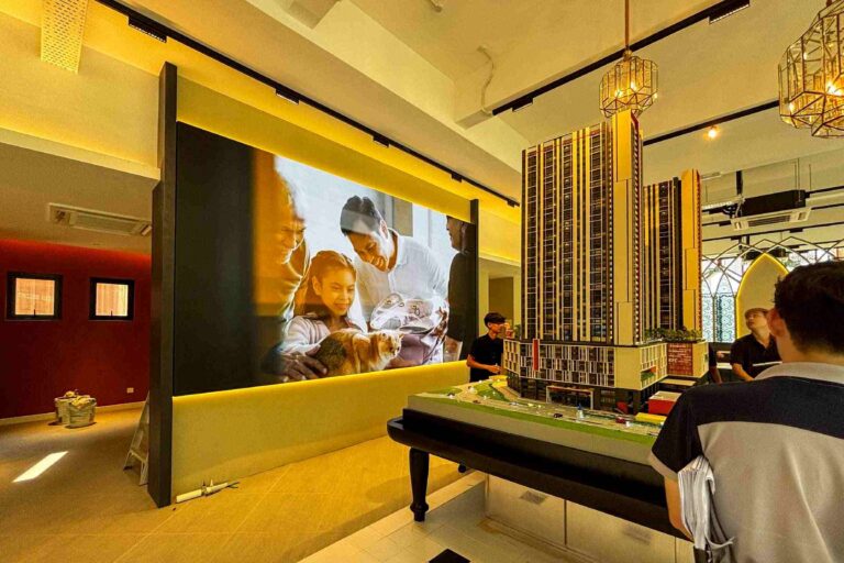Indoor LED Screen at Avaland Sales Gallery Bangi