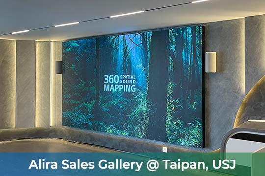 Indoor LED Screen at Alira Sales Gallery