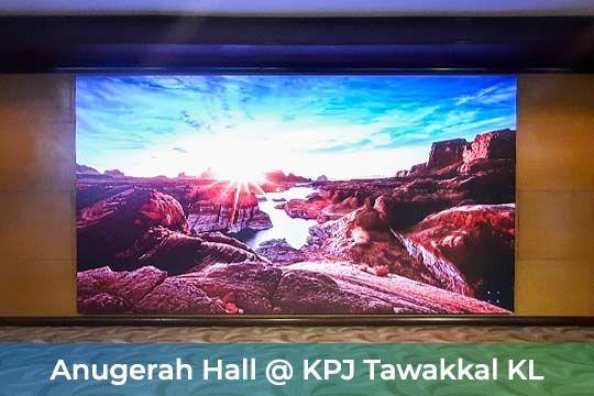 Indoor LED Screen at Anugerah Hall, KPJ Tawakkal KL