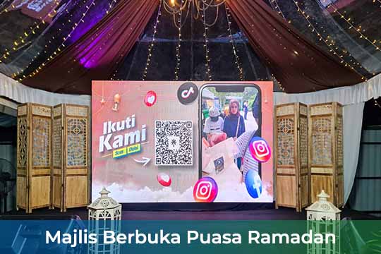 Event / Rental LED Screen for Majlis Berbuka Puasa Ramadan EHH Food Industry Sdn Bhd at EHH Food Industry Factory