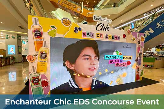 Event / Rental LED Screen for Enchanteur Chic Eau De Scent Concourse Event at IOI City Mall