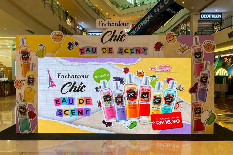 Event / Rental LED Screen for Enchanteur Chic Eau De Scent Concourse Event at IOI City Mall