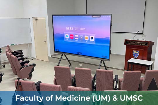 VEXO Smart Interactive Panel at Faculty of Medicine (UM) & UMSC