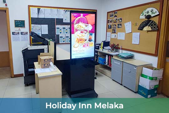VEXO Digital Kiosk / Standee at Holiday Inn Melaka
