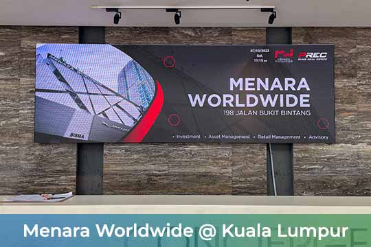 Indoor LED Screen at Menara Worldwide KL