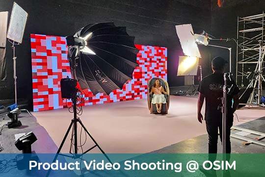 Event / Rental LED Screen at OSIM Product Video Shooting CINE Studio