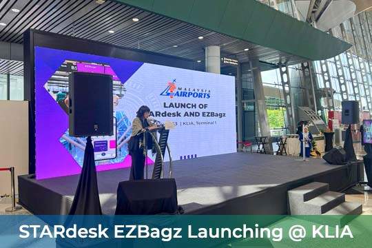 Event / Rental LED Screen at STARdesk and EZBagz Launch Event KLIA